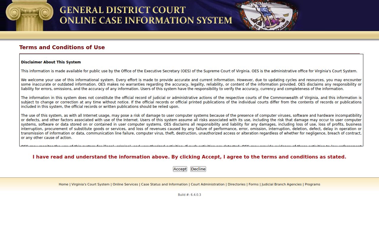 King George County criminal court case records search for General District Court