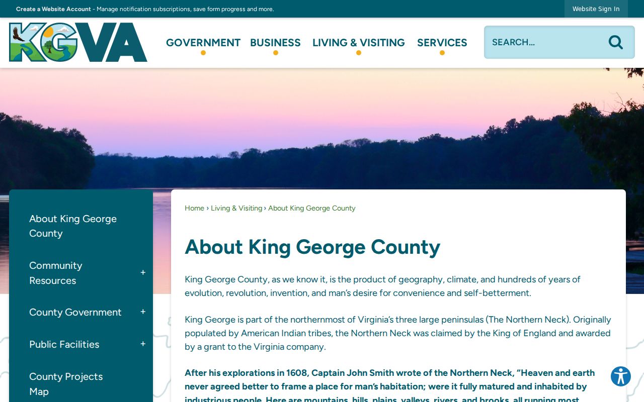 King George County criminal history and courthouse context